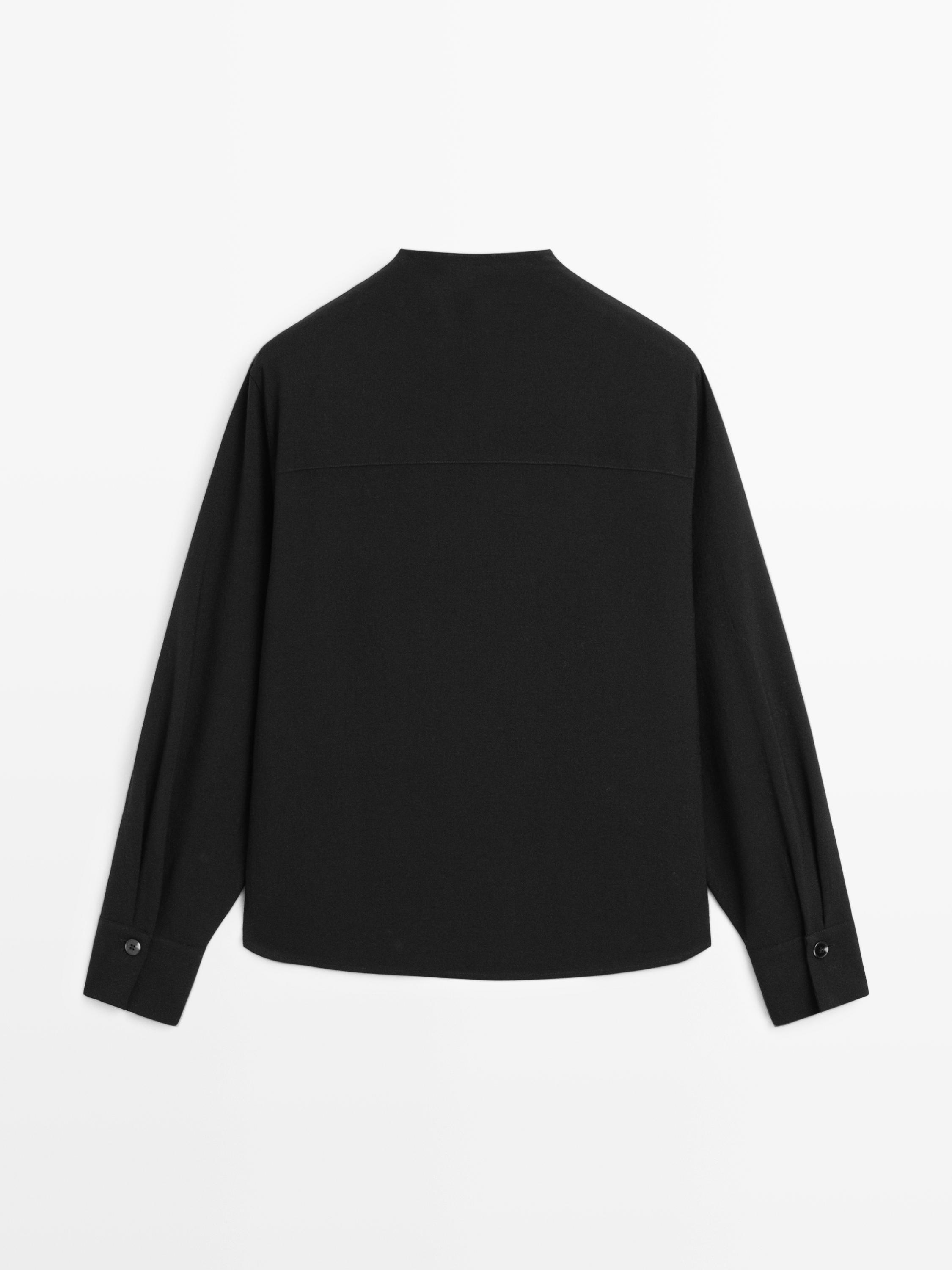 Chemisier croisé avec bouton